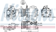 NS89354 компрессор кондиционера Ford Transit Connect 1.8 TDCi 02