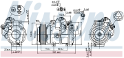 Компрессор кондиционера TOYOTA LAND CRUISER D-4D/LEXUS LX (URJ201) 570