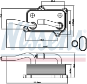 Радиатор масляный ДВС MERCEDES C240-320 W202/203, E240-500 W210/211 90599