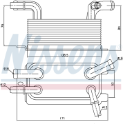 РАДИАТОР МАСЛЯНЫЙ FORD: FOCUS II (DA) 2.5 ST 04- VOLVO: C30 T5 06-, S