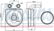 Радиатор масляный Citroen Berlingo/C4/C5/Peugeot 307/407 1.9 D/2.0 16V 98-