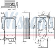 Радиатор масляный MERCEDES W203/204 C230-350, W211/212 E230-550 90783