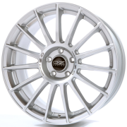 Диск литой OZ 8x18R 5/114,3 Matt Race Silver Black Lettering