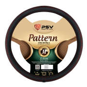 Оплётка на руль PSV PATTERN Fiber (ЧерныйОтстрочка красная) M