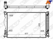 Радиатор AUDI A6/S6 2.4/2.8/3.0/3.0T/3.2 04-/ALLROAD 3.0/3.2 06-