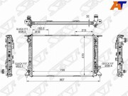 Радиатор AUDI A4/S4 2.7TD/3.0/3.0TD/3.2 07-/AUDI A5 2.0T/2.7TD/3.0/3.0T/3.0TD/3.2 07-/AUDI Q5 3.2 08