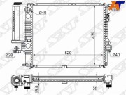 Радиатор BMW 5-SERIES E39 2.0/2.3/2.8 95-03
