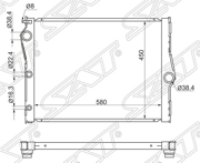 Радиатор BMW X5/X6 E70/E71 3.0TD 07-14/F15/F16 3.0/3.0TD 14-