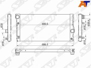 Радиатор BMW 5-SERIES F10/F11 10-/7-SERIES F01/F02 08-