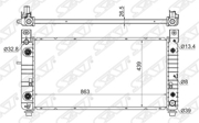 Радиатор CHEVROLET AVALANCHE/SUBURBAN/TAHOE/YUKON//CADILLAC ESCALADE 6.0 99-06// HUMMER H2 6.0 02-09