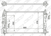 Радиатор CHEVROLET CRUZE/ORLANDO DIESEL 09-