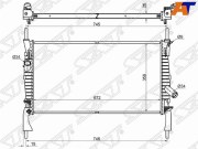 Радиатор FORD TRANSIT 2.2TD/2.3/2.4TD 2006- W/O A/C