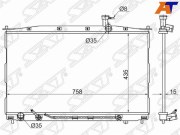 Радиатор HYUNDAI SANTA FE 2.0G/2.2D/2.7G 06-