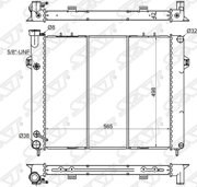Радиатор JEEP GRAND CHEROKEE 4.0 1993-1999