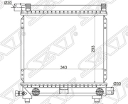 Радиатор MERCEDES C-CLASS W201 1.8/2.0 1982-1993 // E-CLASS W124 2.0 84-95