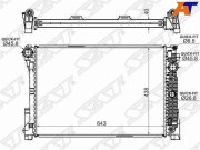 Радиатор MERCEDES C-CLASS W204 07-/E-CLASS W212 10-/CLS-CLASS W218 11-/X204 GLK 08- DIESEL