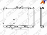 Радиатор MITSUBISHI OUTLANDER/AIRTREK 4G63T/4G93/4G94 01-06