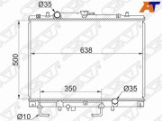 Радиатор MITSUBISHI CHALLENGER/MONTERO SPORT 2.8 96-02 DIESEL (пластинчатый)