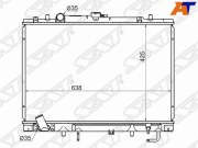 Радиатор MITSUBISHI CHALLENGER/MONTERO SPORT V6 3.0/3.5 96-02 (пластинчатый)