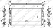 Радиатор MAZDA 3 1.4/1.6/1.6D/2.0/2.0D 03-09/FORD FOCUS II/C-MAX 1.4/1.6/1.6D/1.8/1.8TD/2.0/2 (пласт