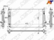 Радиатор MAZDA 3/AXELA 1,6/2,0/2,3 08- (пластинчатый) MZ0008-1