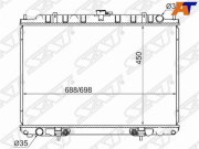 Радиатор NISSAN RNESSA(SR20)/PRESAGE KA24/X-TRAIL YD22 00-07/LIBERTY/PREIRIE M12 98-02