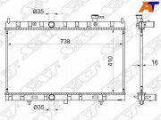 Радиатор NISSAN X-TRAIL T32 14- MR20DD/QR25DE CVT