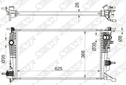 Радиатор RENAULT SCENIC/MEGAN 09-