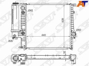 Радиатор BMW 3-SERIES E30 1.6 82-90/BMW E36 1.6/1.8/2.0/2.5 90-96