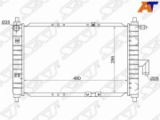 Радиатор DAEWOO MATIZ/CHERY QQ 0.8/1.0 00-(трубчатый)