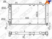 Радиатор алюм 1118 Калина SAT