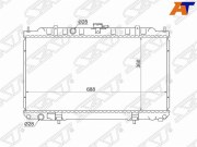 Радиатор NISSAN AD/WINGROAD/SUNNY B15/ALMERA/BLUEBIRD SYLPHY/PRIMERA P12(трубчатый)