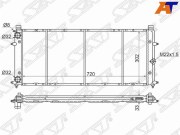 Радиатор VW TRANSPORTER T4 1.8/1.9D/2.0/2.4D/2.5 1990-2003(трубчатый)