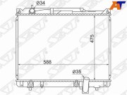 Радиатор SUZUKI ESCUDO/GRAND VITARA XL-7 2.7 03-05