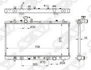 Радиатор SUZUKI SX4 06- 2.0 SK0009-1