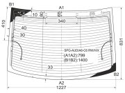 Стекло заднее с обогревом AUDI A6 (C6)/S6 (C6) 4D 04-11