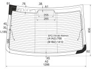 Стекло заднее с обогревом VOLKSWAGEN PASSAT B6/B7 4D 05-15