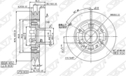 Шкив коленвала TOYOTA COASTER/LAND CRUISER 1HDT/1HZ 90- ST-13408-17010