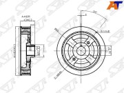 Шкив коленвала TOYOTA AVENSISCALDINACAMRYGAIAHARRIERIPSUMNOAHPREMIORAV4VISTAWISH 12AZ 01-