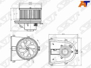 Мотор отопителя салона SKODA OCTAVIA 97-13/VW GOLF 97-/JETTA 05-10/SEAT IBIZA 99-02/LEON 99-06