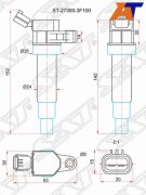 Катушка зажигания HYUNDAI GENESIS 08-13/IX35 10-/EQUUS 09-/KIA OPTIMA 10-/CERATO 09-/G4K/8A80