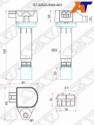 Катушка зажигания HONDA ACCORD CU R20A 08-/CIVIC FD R18A 06- ST-30520-RNA-A01