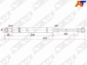 Амортизатор капота LEXUS IS250 05-