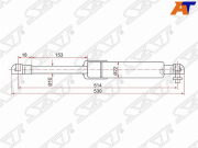 Амортизатор крышки багажника MITSUBISHI PAJERO SPORT 13- LH=RH