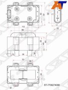 Катушка зажигания RENAULT LOGAN 04-/KANGOO 01-09/SANDERO 07-/ K7J/M (модуль)