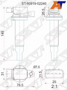 Катушка зажигания TOYOTA 1SZ/1-2NZ-FE 99-