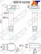 Катушка зажигания TOYOTA 2,3GR, 3UR 05- ST-90919-02256