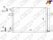 Радиатор кондиционера CHEVROLET CRUZE 09-/ORLANDO 10- // OPEL ASTRA J 09-/ZAFIRA C 10-