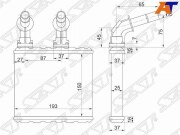 Радиатор отопителя салона NISSAN BLUEBIRD U14/SUNNY B14/PRIMERA P11 95-01