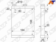 Радиатор отопителя салона NISSAN X-TRAIL T30 00-07/MITSUBISHI OUTLANDER 00-06 USA/LANCER CS 03-07